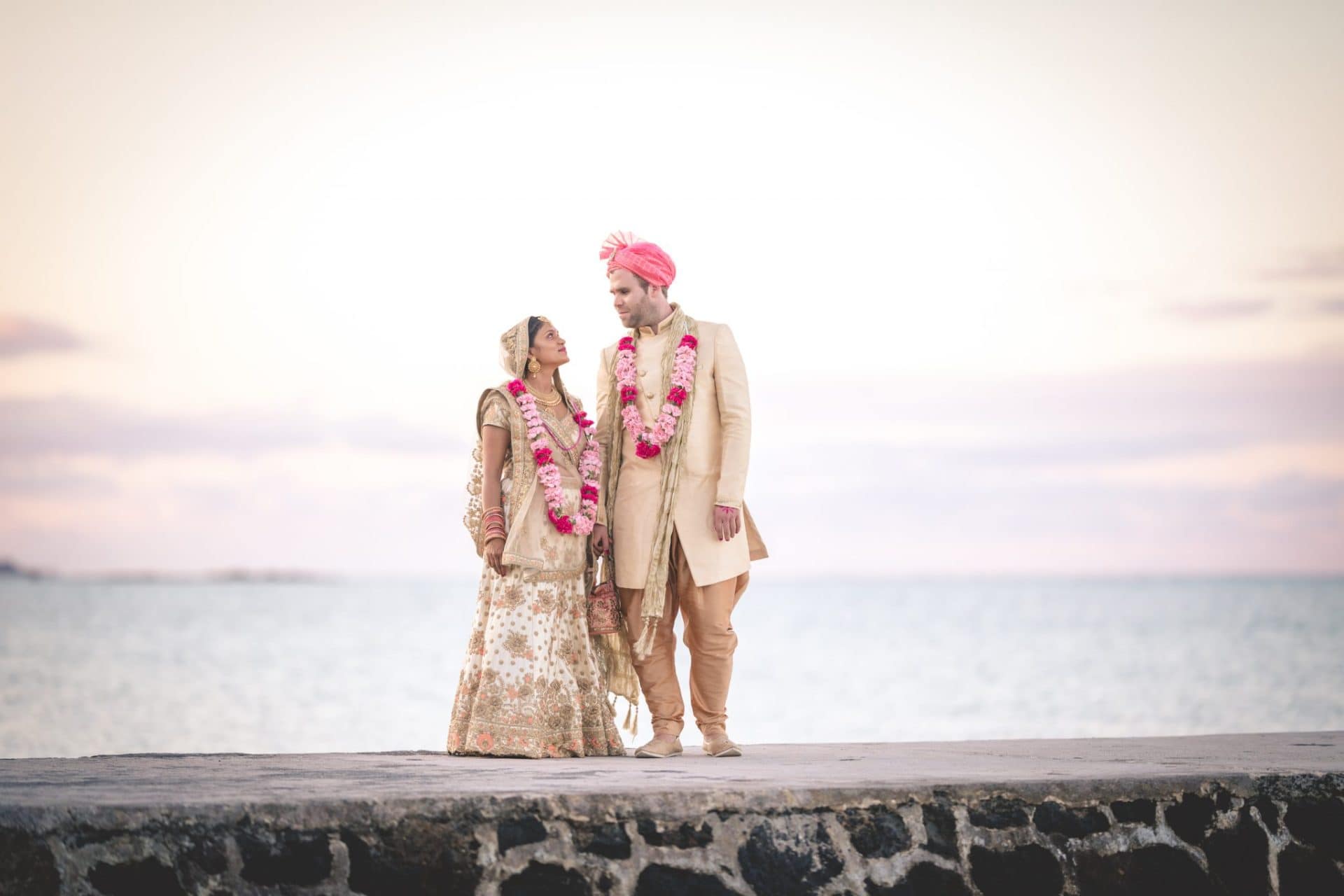 cérémonie de mariage indien île maurice couple